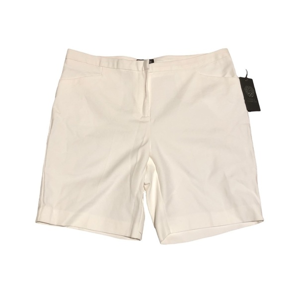 NWT Vince Camuto Ivory Short Size 8P Bermuda Classy Classic Minimalist Vacation - Picture 1 of 5